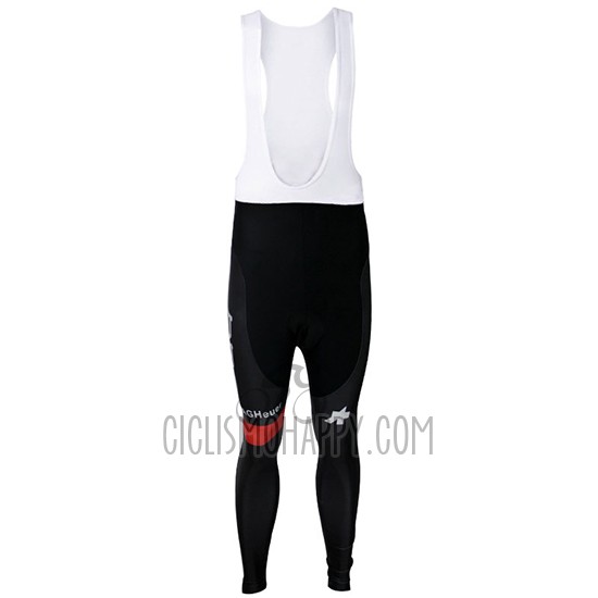 BMC Cycling Jersey Bib Tight 2017 Long Sleeve Red and White